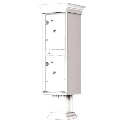 #1590-T1V Florence Classic Decorative 2 Unit Outdoor Parcel Locker Model
